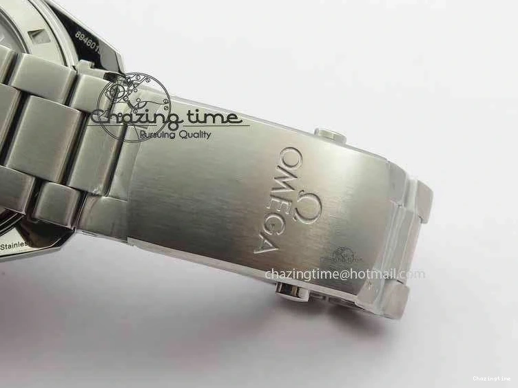 0110 Sophisticated Planet Ocean Master Chronometer Chrono SS OM 1:1 Best Edition Orange On SS Bracelet A 8156